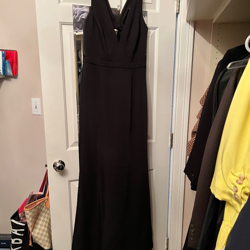 BCBGMaxAzria  -mermaid gown size 10. Plunging neck line